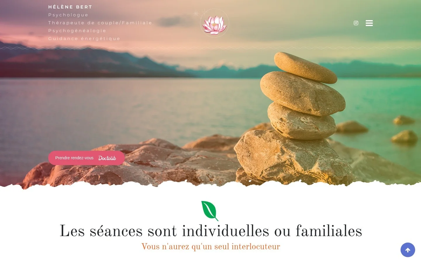 Page d’accueil du site auracristalline.fr