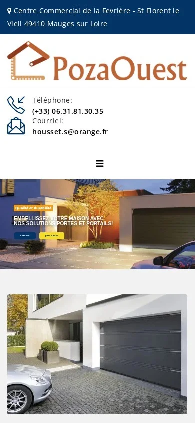 Version smartphone du site Pays de la Loire