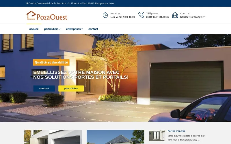 Page d’accueil du site pozaouest.fr