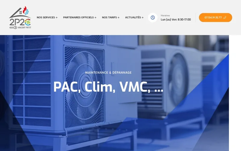 Page d’accueil du site petit-pacetclim.fr